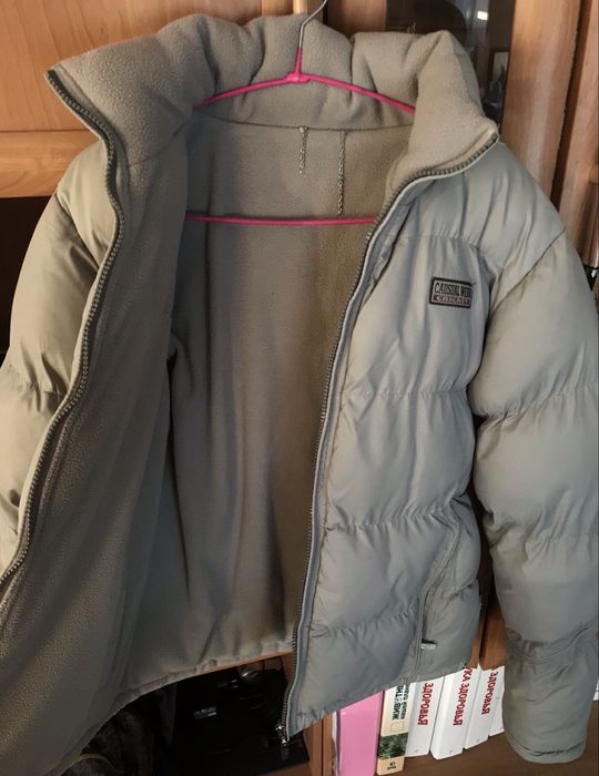 Куртка сіра S зимова двостороння