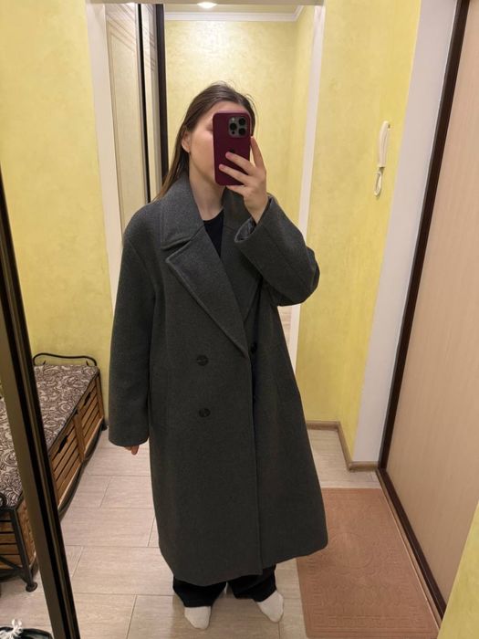 Сіре Пальто  Zara