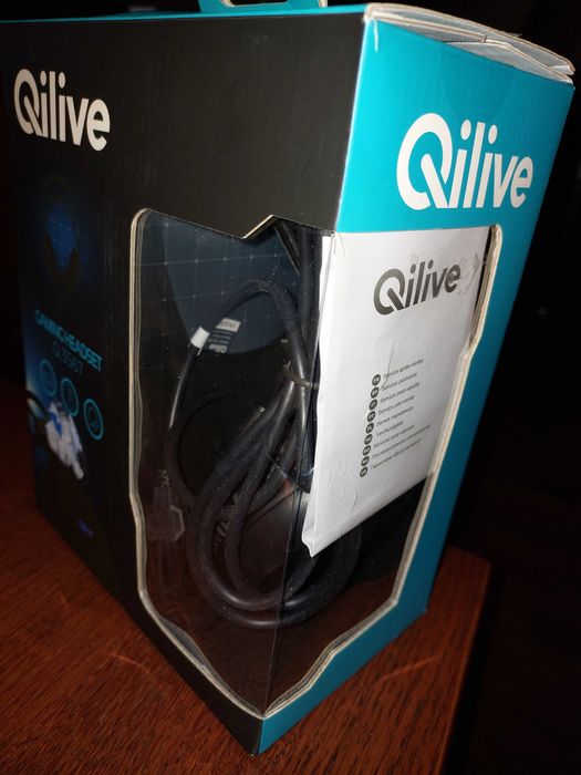 Qilive Gamingowe słuchawki do komputera z mikrofonem słuchawki do gier