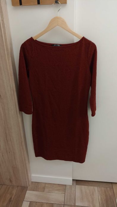 dopasowana sukienka damska bordo rozm. 38 Top Secret