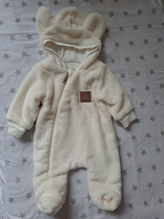 Теплий чоловічок, флісовий комбінезон з підкладкою, на виписку 0-1 м.