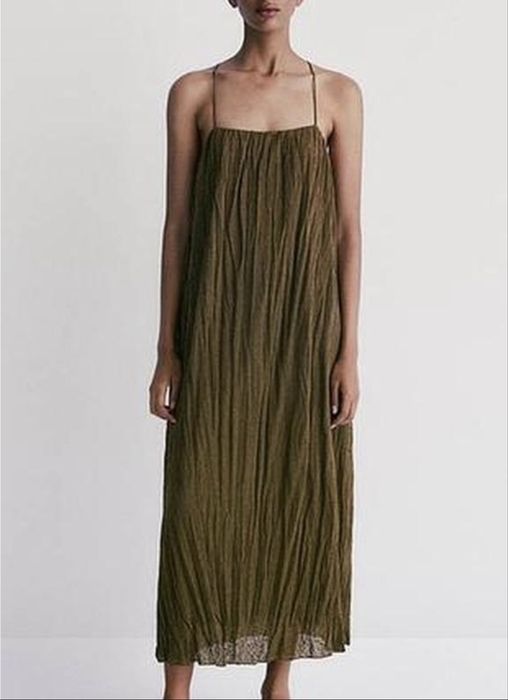 Massimo Dutti сукня довга хакі розмір S