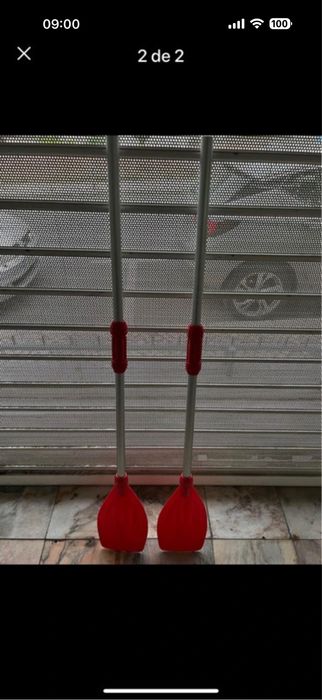 Remos conjunto de 2 vermelho