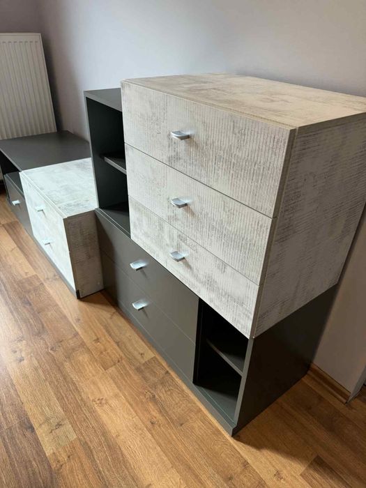 Zestaw mebli tablo grafit/enigma