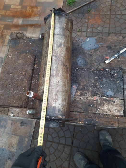 Боллер на дымоход,  теплообменник.