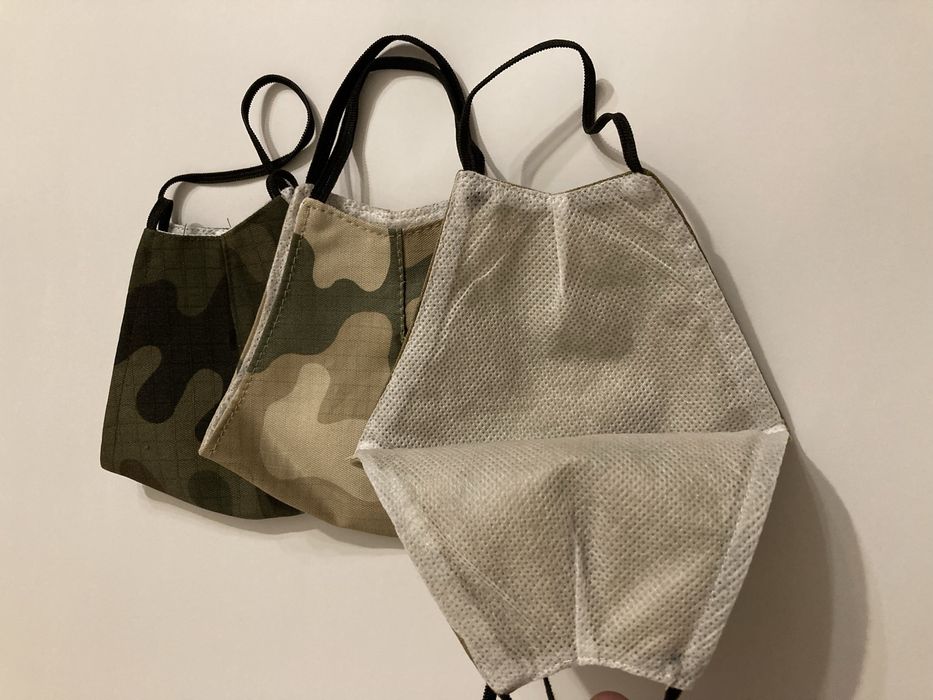 Maseczki 3 szt moro nowe