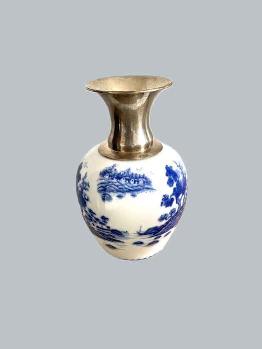 Jarra porcelana e prata 925 companhia das indias cantão