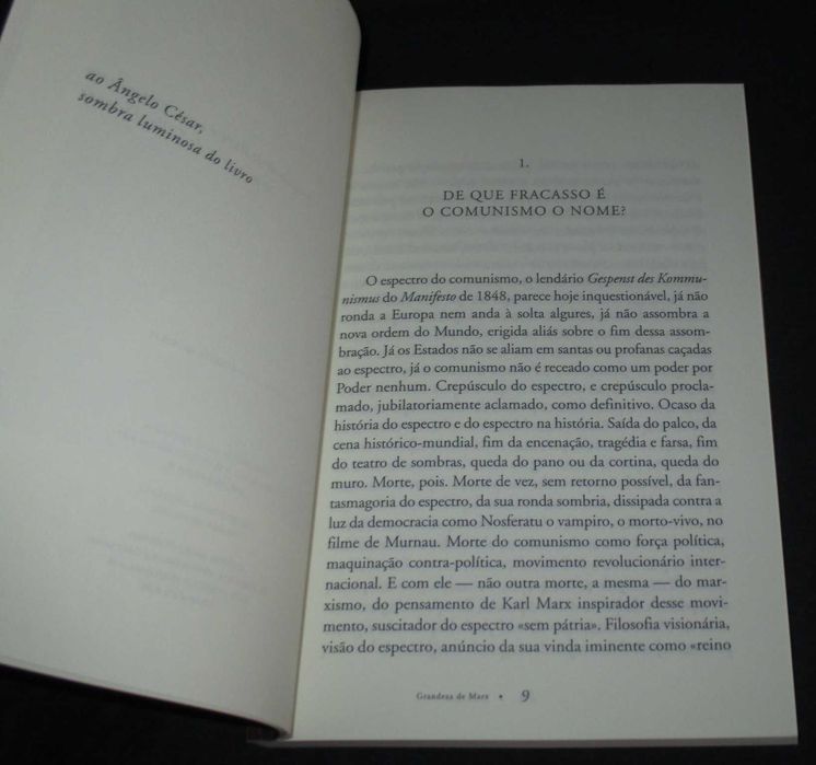 Livro Grandeza de Marx Sousa Dias