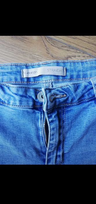 Jeansy niebieskie George straight/slim 40