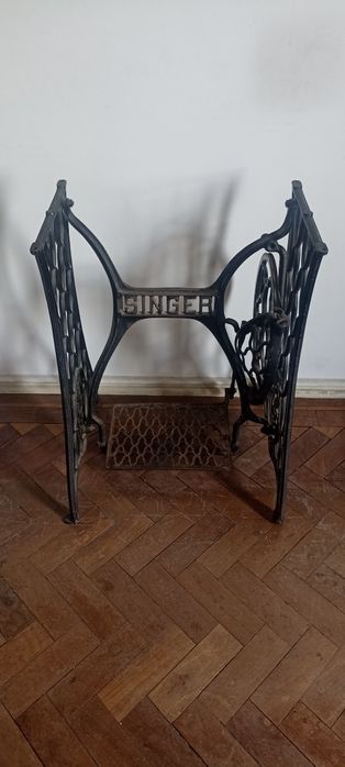 base pés suporte máquina singer antiga