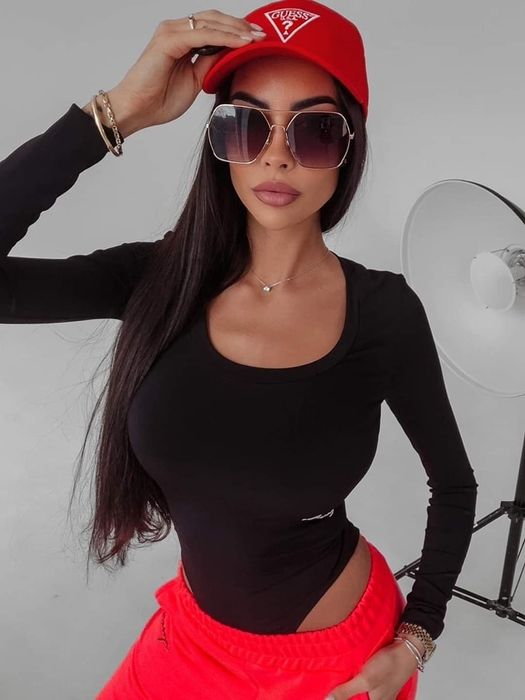 Body Olavoga Fango S M biale czarne neon róż pomarańcz