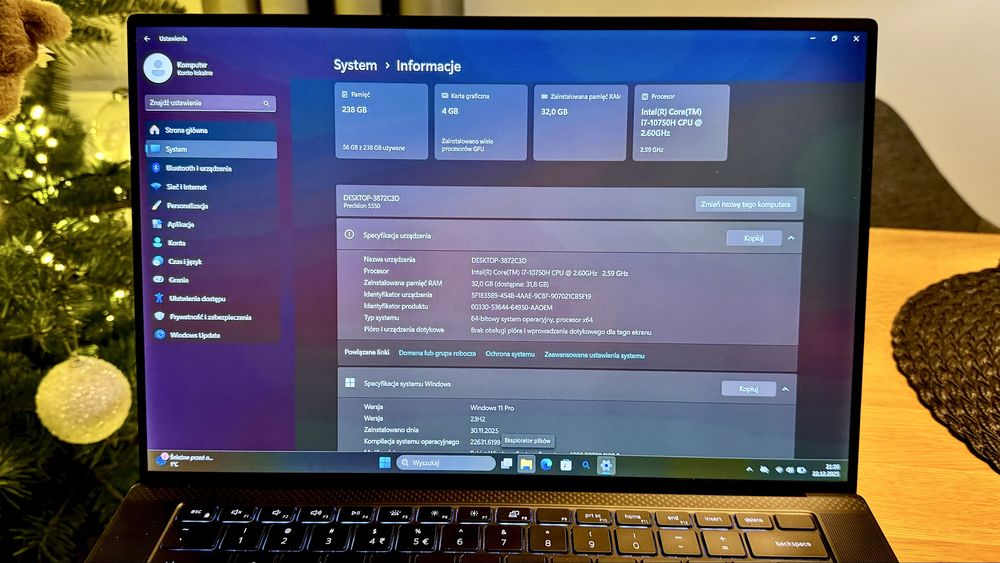 Dell Precision 5550 i7   32GB  Jak nowy