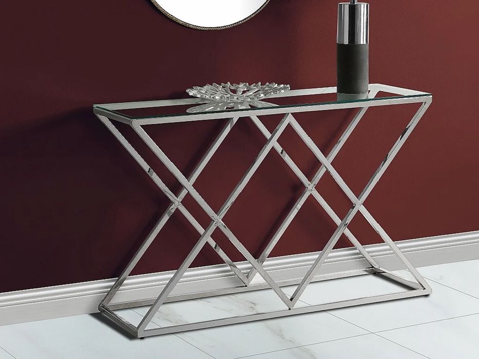 Konsola Designerska Primavera Home szklo hartowane, stal