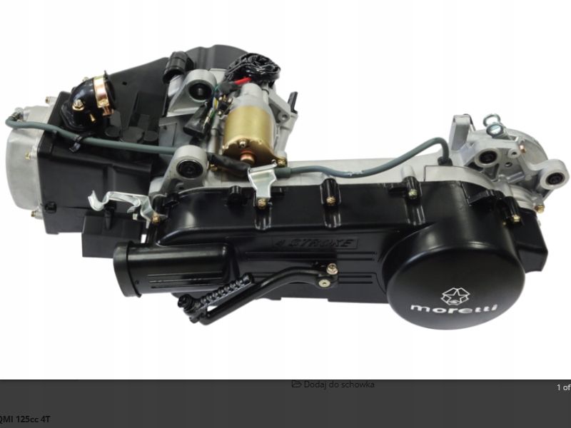 silnik poziomy 152qmi 125cc 4t automat barton junak zipp romet kingway