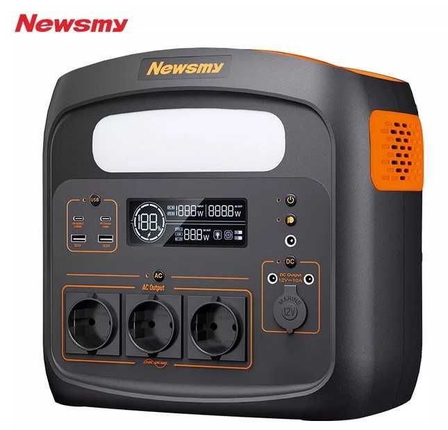 Estação Energia Portátil 1200W Lítio LiFePo4 1100Wh