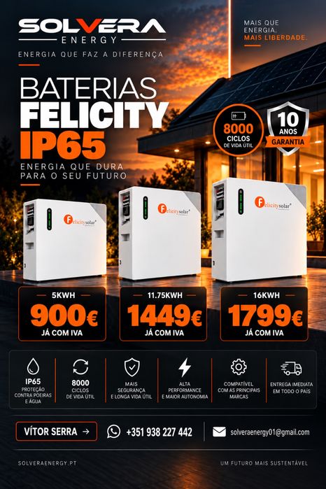 Baterias Felicity IP65 8000ciclos