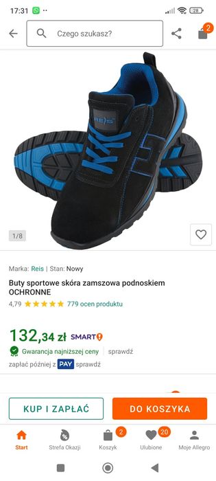 Buty Reis ochronne z podnoskiem