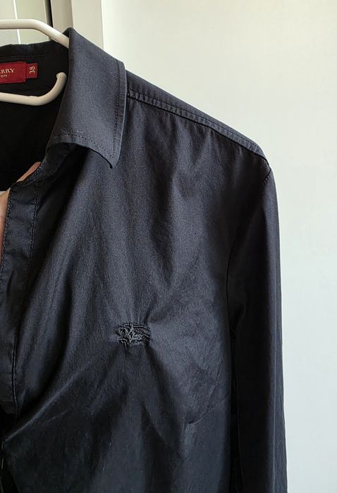 Burberry koszula damska czarna 38 M gładka