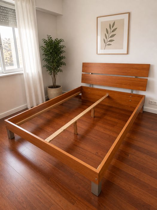 Cama casal completa colchao ortopedico