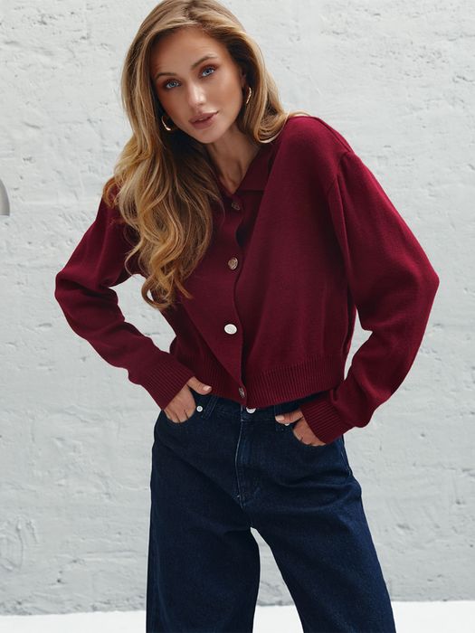 Джинси палаццо від One by One  синього кольору з виточками позаду