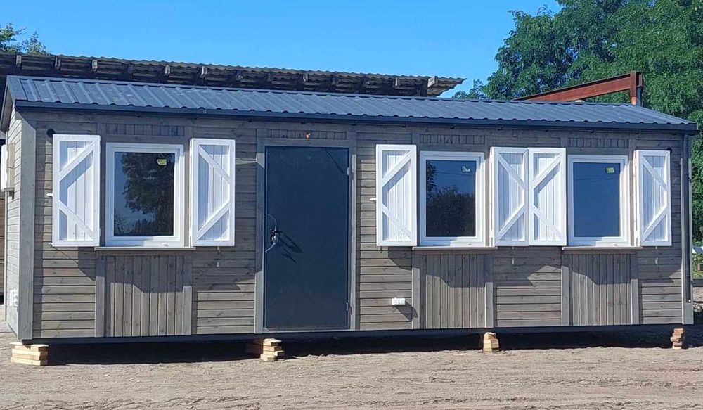 Domki drewniane 8mx3,2m ocieplone holenderskie, angielskie