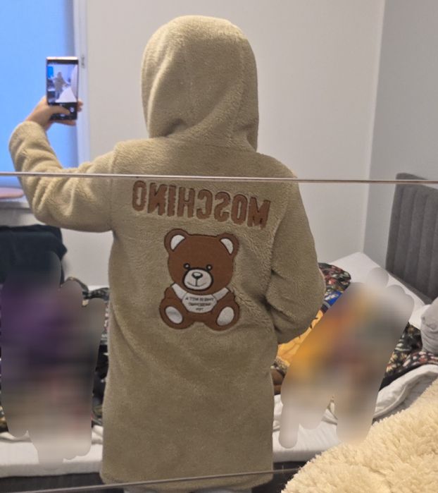 Plaszcz teddy moschino oryginalny rozmiar s/m