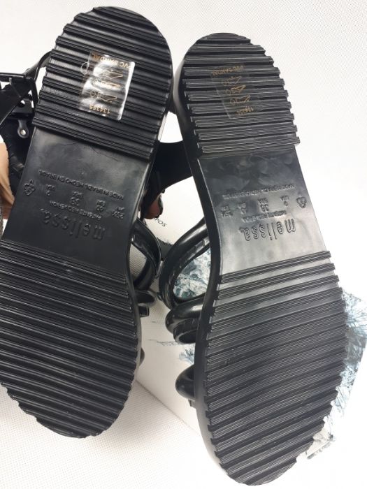 Nowe Sandały MELISSA Flox + Vitorino Campos 31852 Black klapki 40