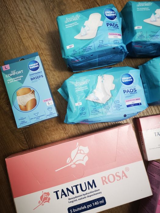 Wyprawka poporodowa poród nowe tamtum rosa podkła