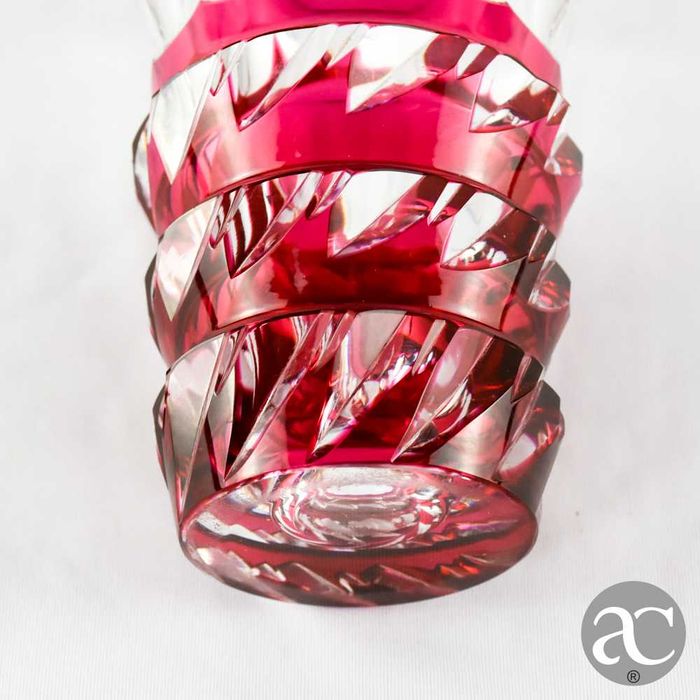 Jarra em cristal doublé Val Saint Lambert, circa 1950
