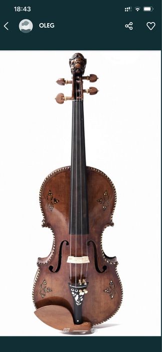 Nikolaus Bergonzi 1764 Скрипка майстрова