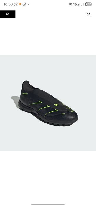 Adidas Predator League Laceless Turf Boots (Tam. 40 2/3) - Novas