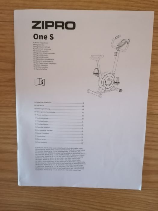 Bicicleta estática Zipro One S