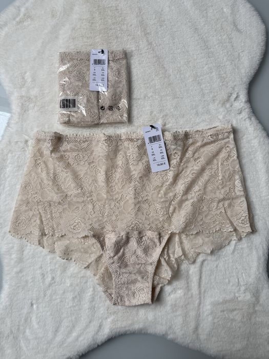 2-pack koronkowe figi culotte wysoki stan Intimissimi  (beżowe)