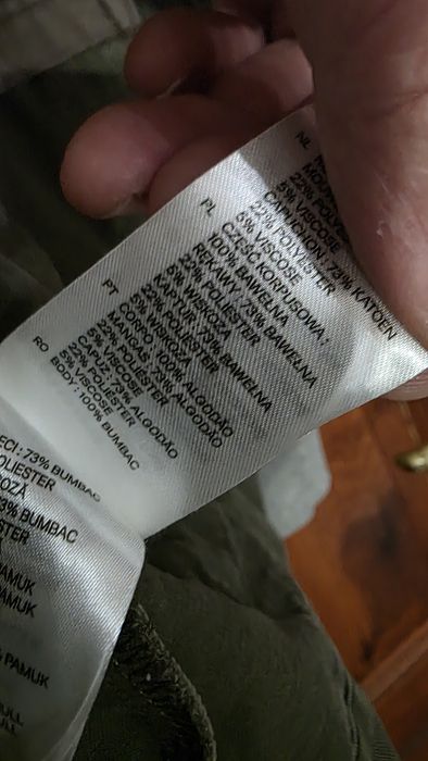 Bawełniana katana kurtka w kolorze khaki L