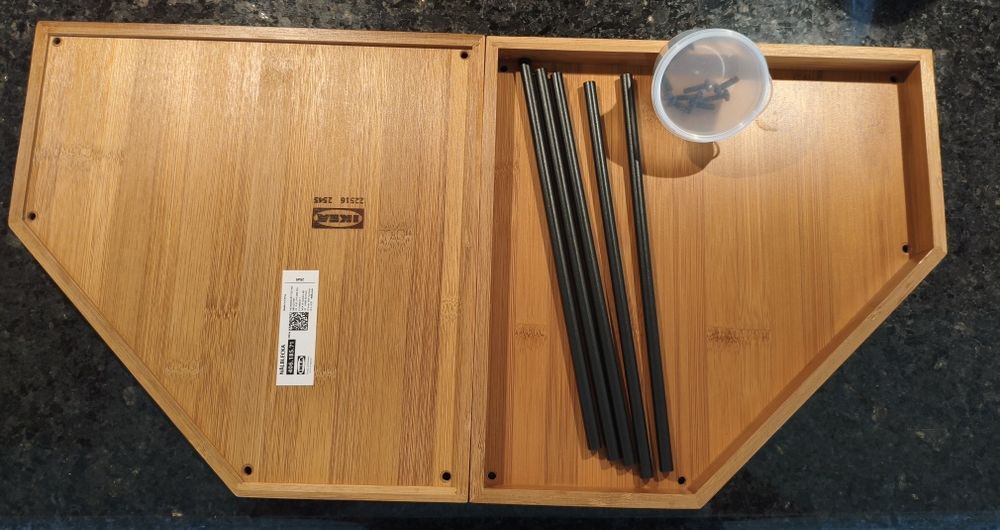 Estante de canto para cozinha IKEA