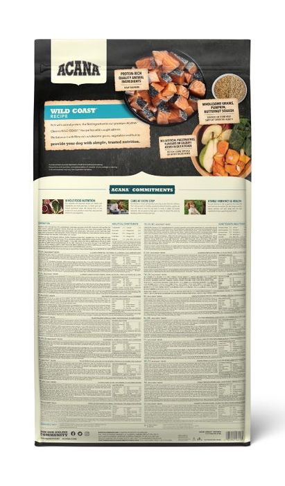 ACANA Wild Coast 2 кг 9.7 кг 14.5 кг сухий корм для собак з лососем