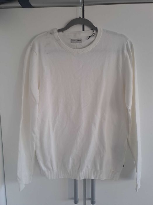 Sweter męski biały