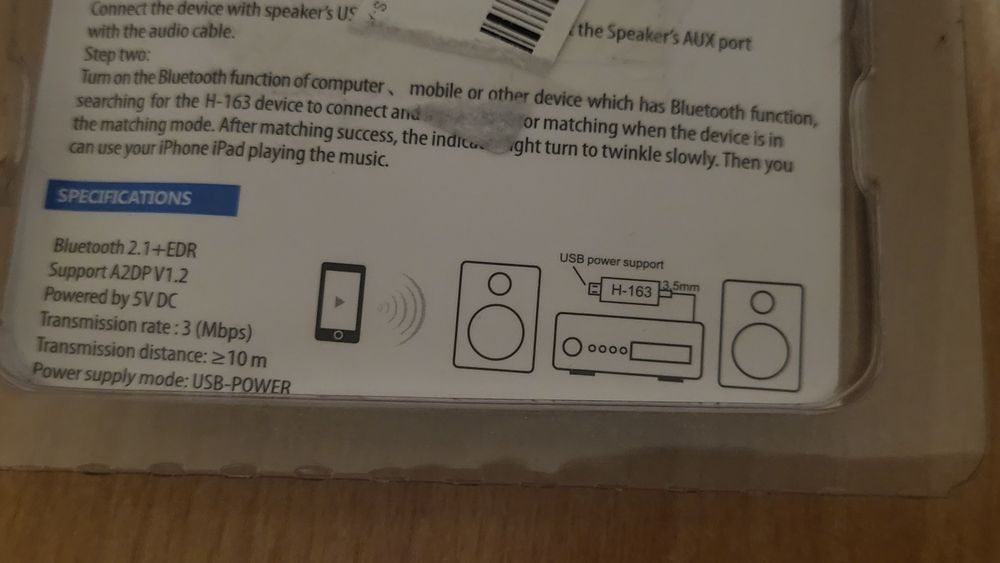 Odbiornik adapter przekaźnik bluetooth jack do auta przejściówka