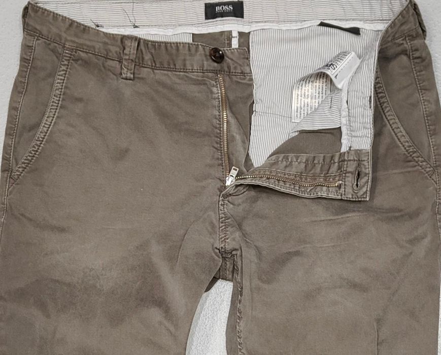 Wr) Boss Rice strech  slim fit oryginalne spodnie materiałowe Roz.32R