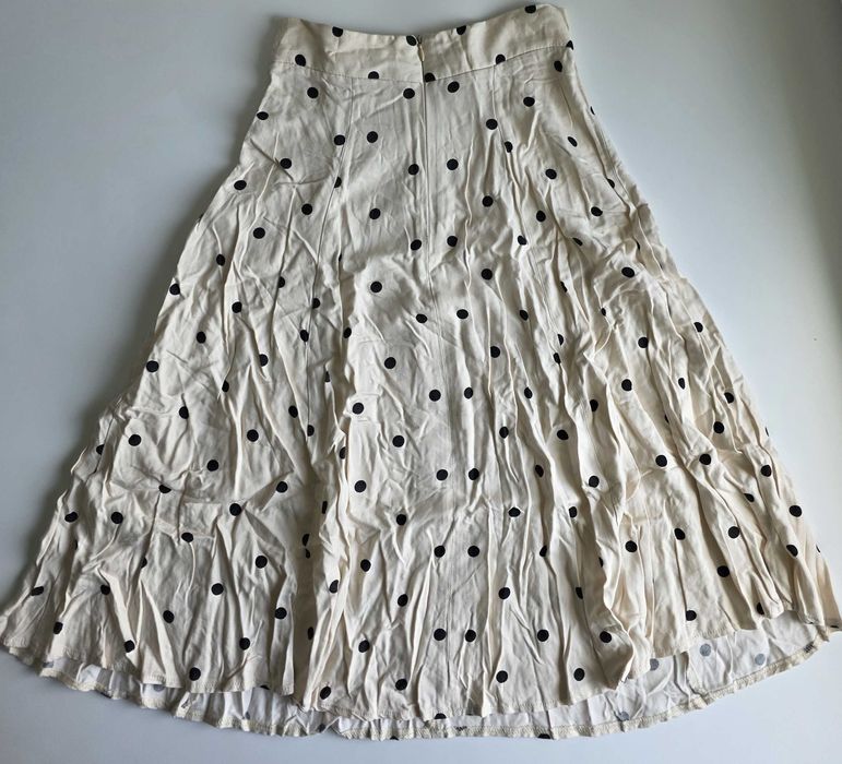 Spódnica midi River Island w grochy 100% wiskoza 32 XS