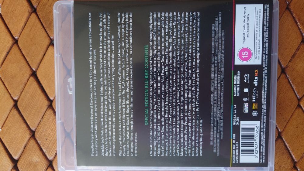 ,,Dark City" Mroczne Miasto Blu-ray Arrow język angielski