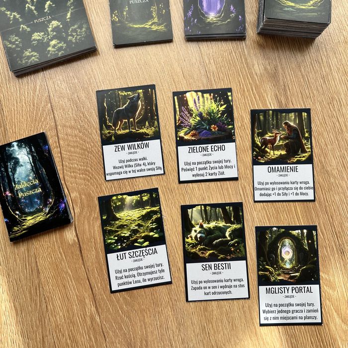 PUSZCZA - Dodatek do gry Talisman Magia i Miecz 5. Nowe Karty,Zaklęcia