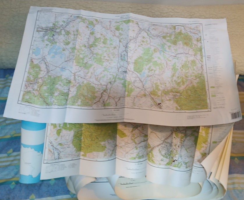 Mapy geodezyjne Polski kolorowe zestaw