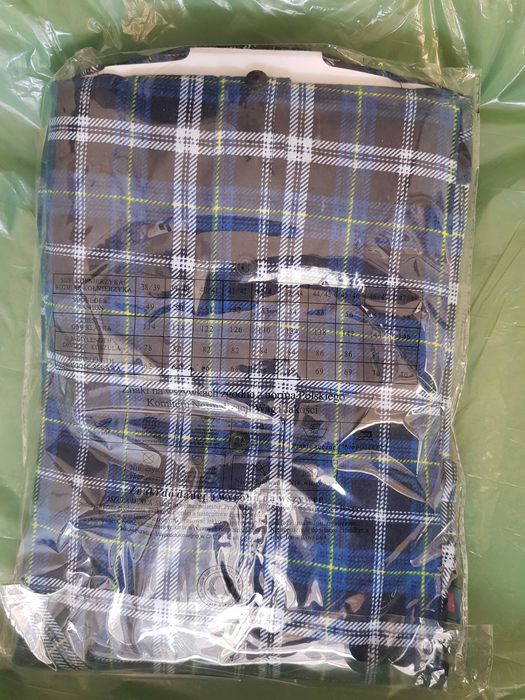 Koszula granatowa w kratę
