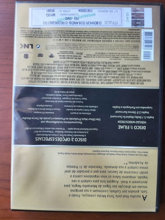 DVD Senhor dos Anéis O Regresso do Rei