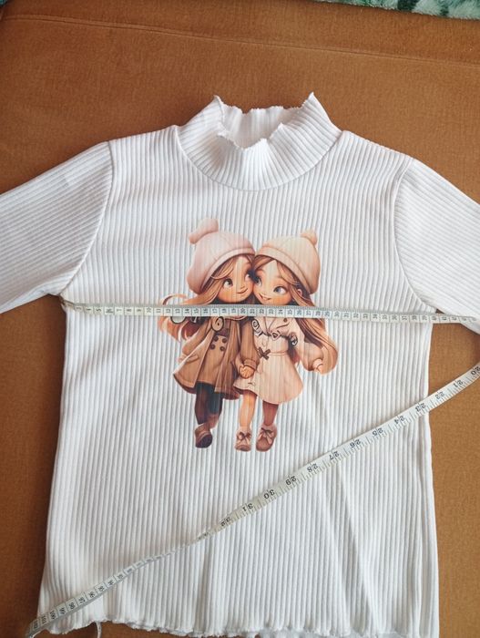 Dwie bluzeczki dziewczęce