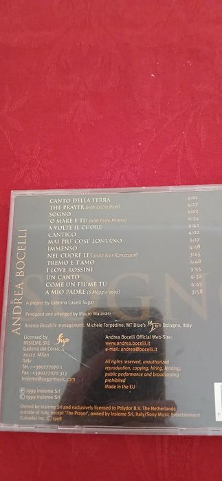 CD Andrea Bocelli-Sogno