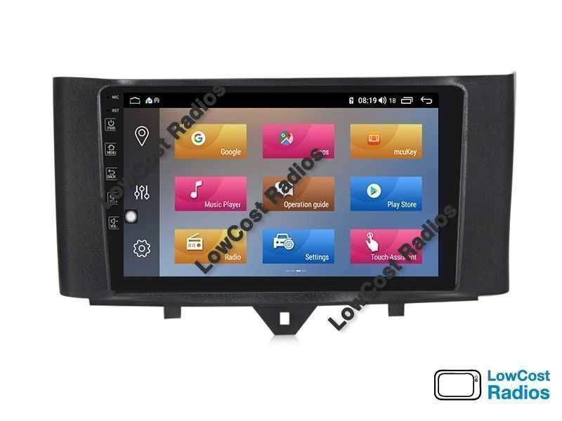 Auto Rádio 9' SMART 2010 a 2015 | GPS ANDROID Bluetooth USB APPS WIFI | CARPLAY • ANDROID AUTO