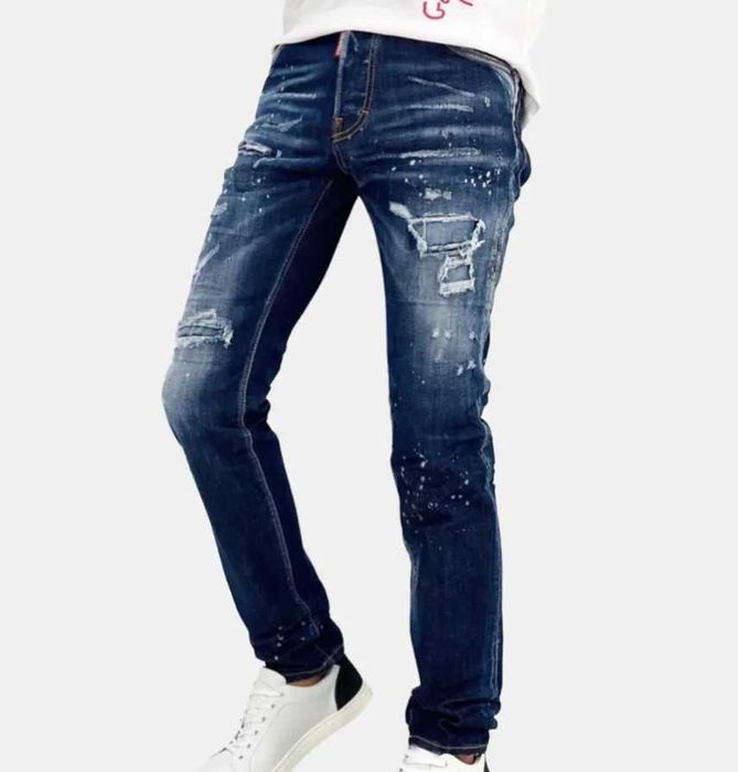 DSQUARED2 Cool Guy Jeans navy blue spodnie jeansowe roz.52 Balenciaga