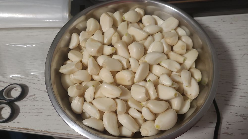 Czosnek harnaś obierany ręcznie